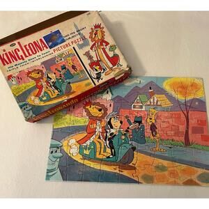 Vintage 1962 King Leonardo & His Short Subjects Jigsaw Puzzle by Jaymar w/Box